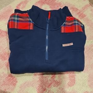 Vineyard Vines Blue Shep with Red Plaid